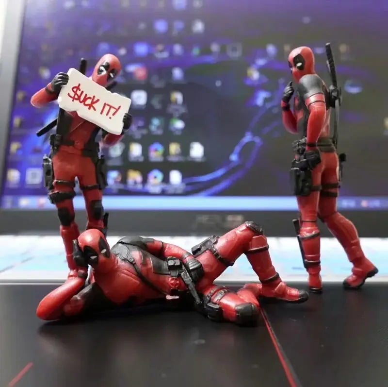 Deadpool poses