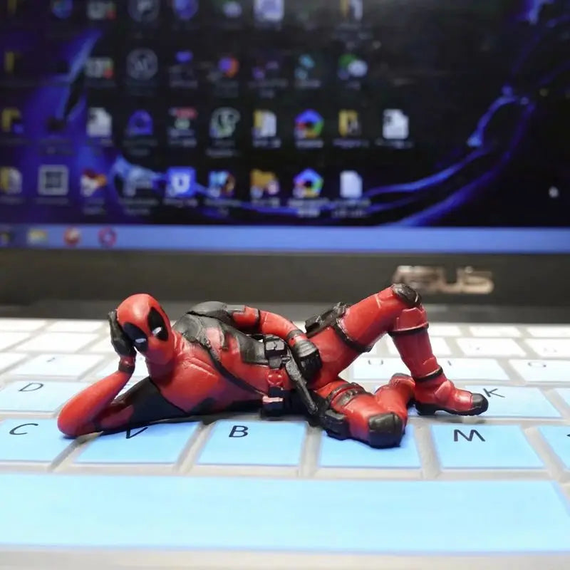 Deadpool poses