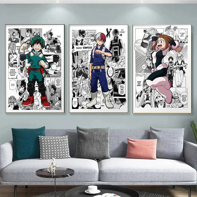 My Hero Academia Manga Canvas - ShopLess