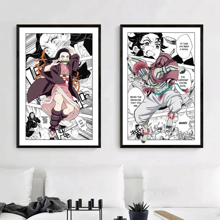 Demon Slayer Manga Canvas - ShopLess